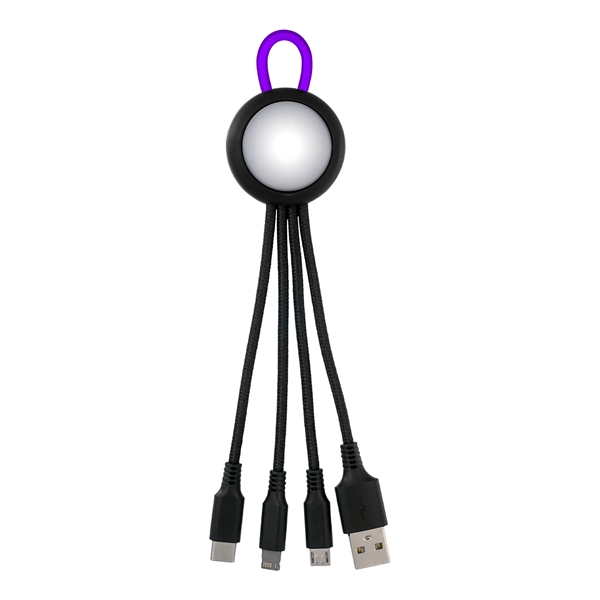 CLEARVIEW LIGHT UP LOOP 3-IN-1 CHARGING CABLE... from ASI 30208 A P Specialties / AP Specialties