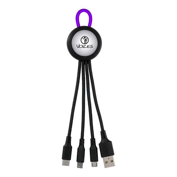 CLEARVIEW LIGHT UP LOOP 3-IN-1 CHARGING CABLE... from ASI 30208 A P Specialties / AP Specialties
