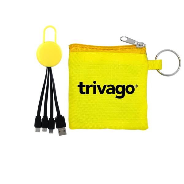 COLORFUL POUCH & CABLE SET... from ASI 30208 A P Specialties / AP Specialties