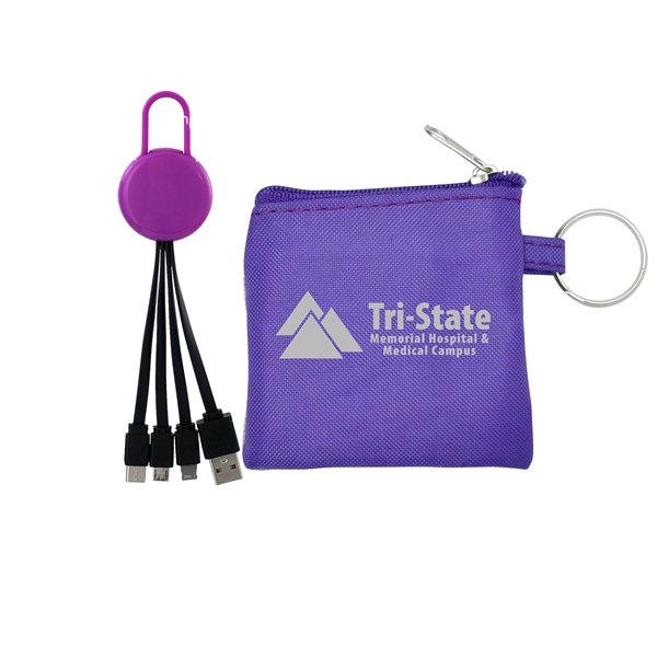 COLORFUL POUCH & CABLE SET... from ASI 30208 A P Specialties / AP Specialties