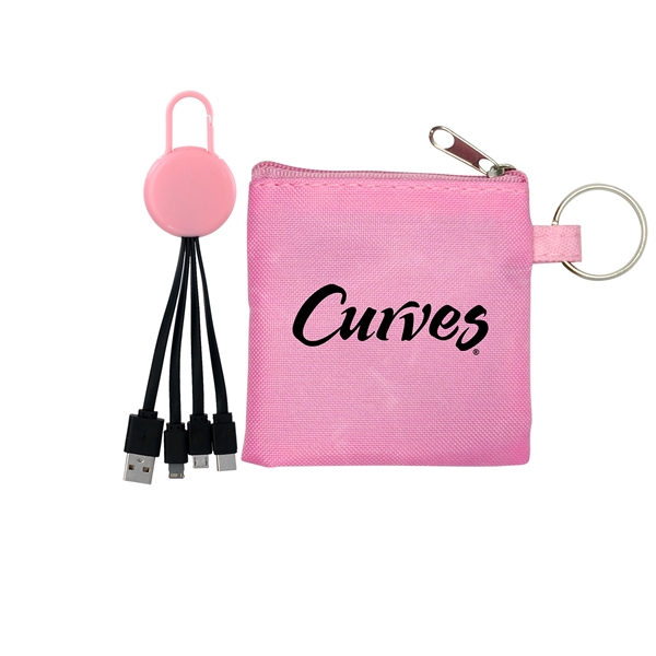 COLORFUL POUCH & CABLE SET... from ASI 30208 A P Specialties / AP Specialties