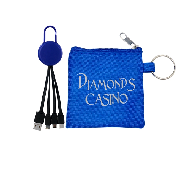 COLORFUL POUCH & CABLE SET... from ASI 30208 A P Specialties / AP Specialties