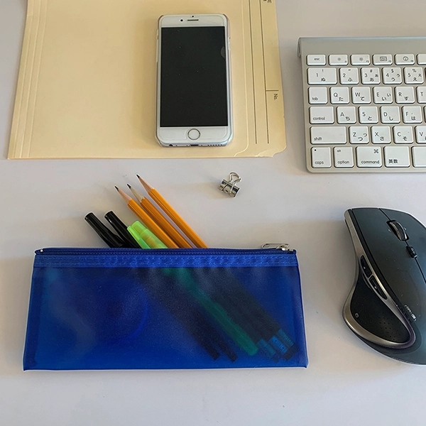 8 1/4" x 3 3/8" vinyl travel pouch with zipper closure.... from ASI 62660 Innovation Line