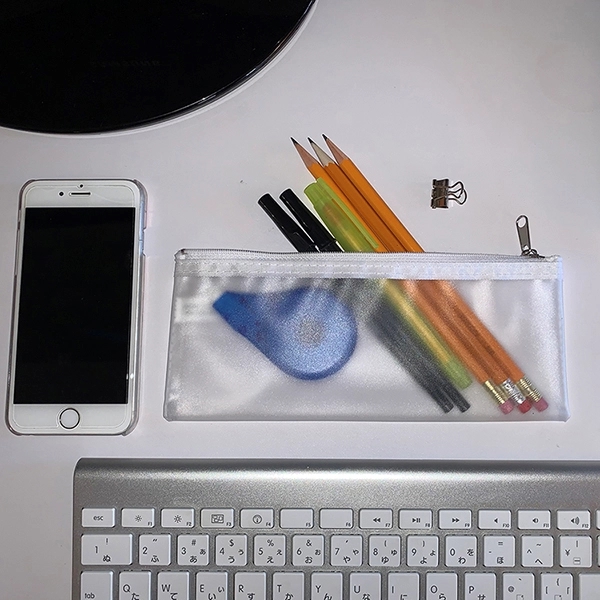 8 1/4" x 3 3/8" vinyl travel pouch with zipper closure.... from ASI 62660 Innovation Line