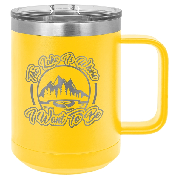 Polar Camel Vacuum Insulated Mug with Slider Lid 15 oz.... from ASI 72657 Active Life Promo / Apres Ski