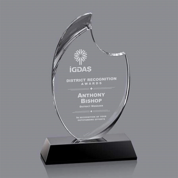 The Waldorf is an exquisite Optical Crystal award with deep bevels... from ASI 84592 St Regis Group / St Regis