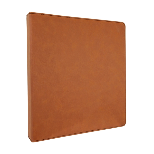 10.5" x 11.5" x 1.5" rawhide PU leatherette 3-ring binder.... from ASI 74601 Calico