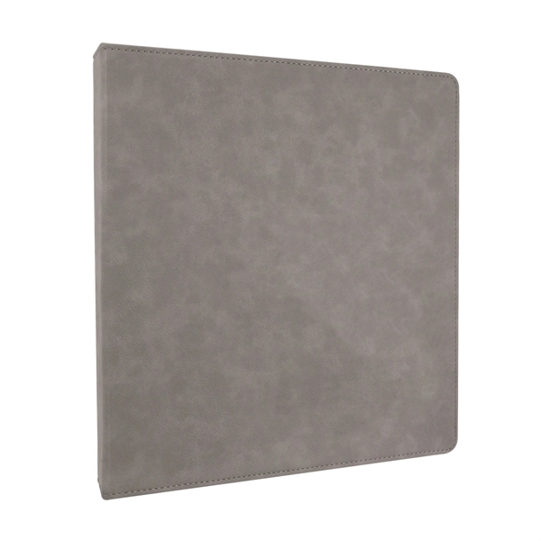 10.5" x 11.5" x 1.5" gray PU leatherette 3-ring binder.... from ASI 74601 Calico