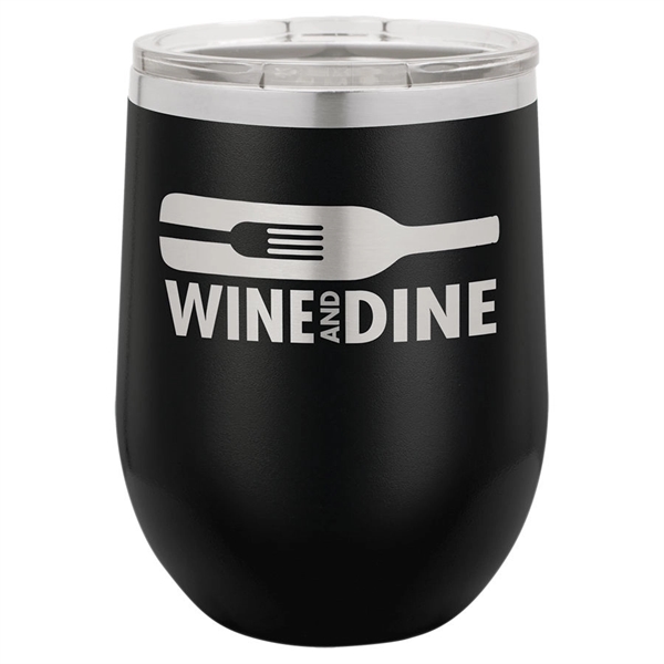 Polar Camel 12 oz. vacuum-insulated stemless wine glass with lid... from ASI 72657 Active Life Promo