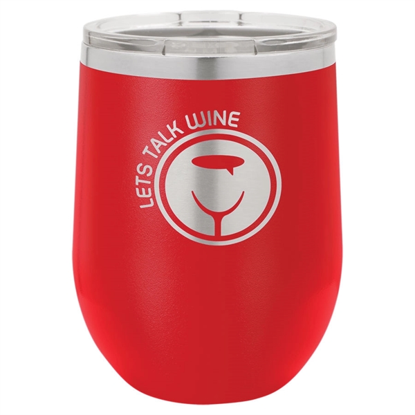 Polar Camel 12 oz. vacuum-insulated stemless wine glass with lid... from ASI 72657 Active Life Promo