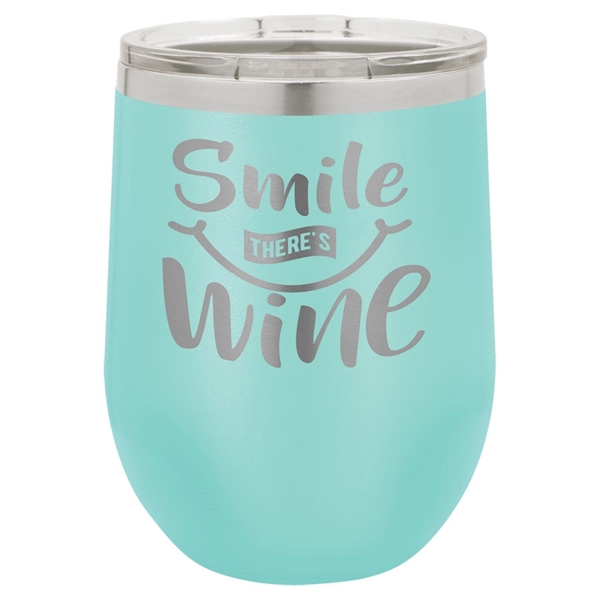 Polar Camel 12 oz. vacuum-insulated stemless wine glass with lid... from ASI 72657 Active Life Promo