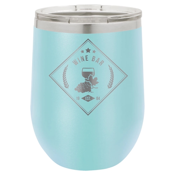 Polar Camel 12 oz. vacuum-insulated stemless wine glass with lid... from ASI 72657 Active Life Promo