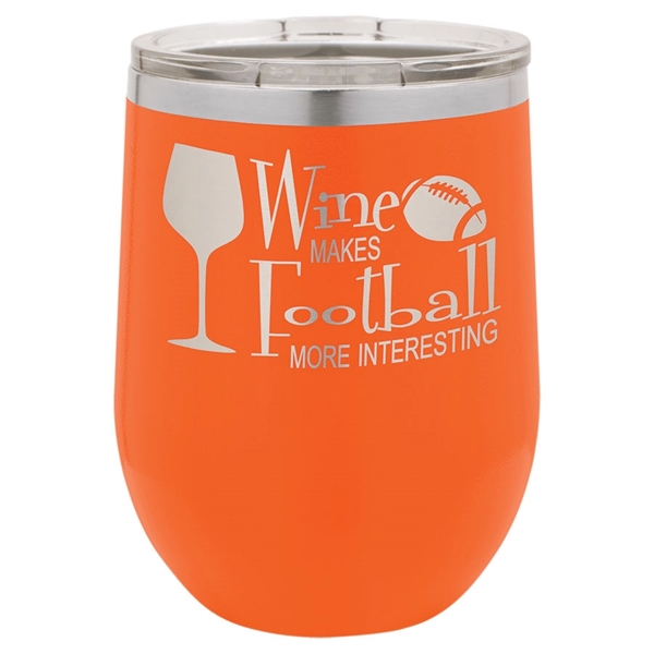 Polar Camel 12 oz. vacuum-insulated stemless wine glass with lid... from ASI 72657 Active Life Promo