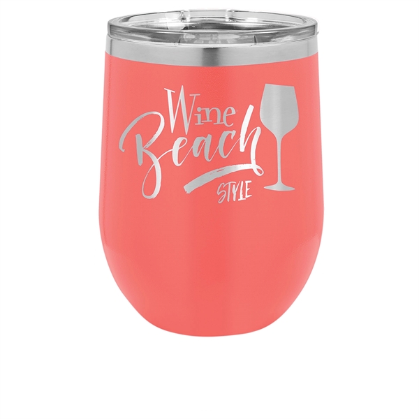 Polar Camel 12 oz. vacuum-insulated stemless wine glass with lid... from ASI 72657 Active Life Promo