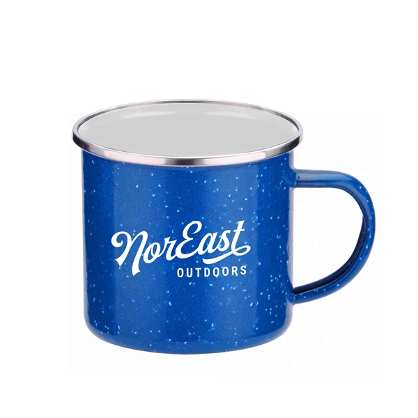 16 oz. campfire mug made of iron and stainless steel with... from ASI 63549 Jornik Manufacturing Corp / Jornik