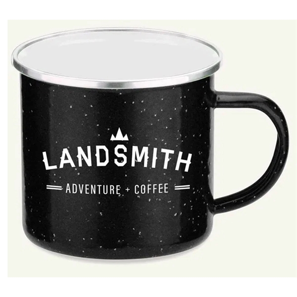 16 Oz. Metal Cowboy Camp Mug with Stainless Steel Rim... from ASI 52475 Xpres LLC