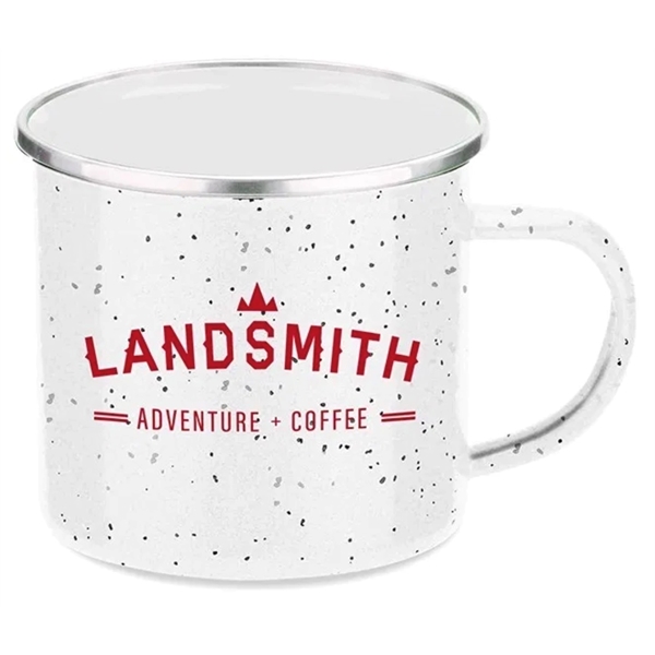 16 Oz. Metal Cowboy Camp Mug with Stainless Steel Rim... from ASI 52475 Xpres LLC