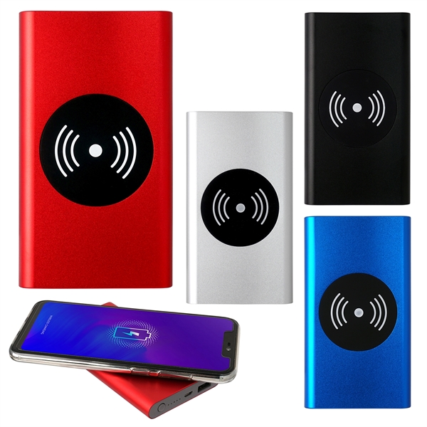 UL BRUSHED METAL HIGH DENSITY WIRELESS POWER BANK... from ASI 30208 A P Specialties / AP Specialties