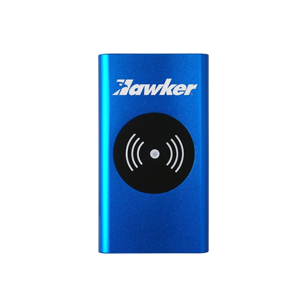 UL BRUSHED METAL HIGH DENSITY WIRELESS POWER BANK... from ASI 30208 A P Specialties / AP Specialties