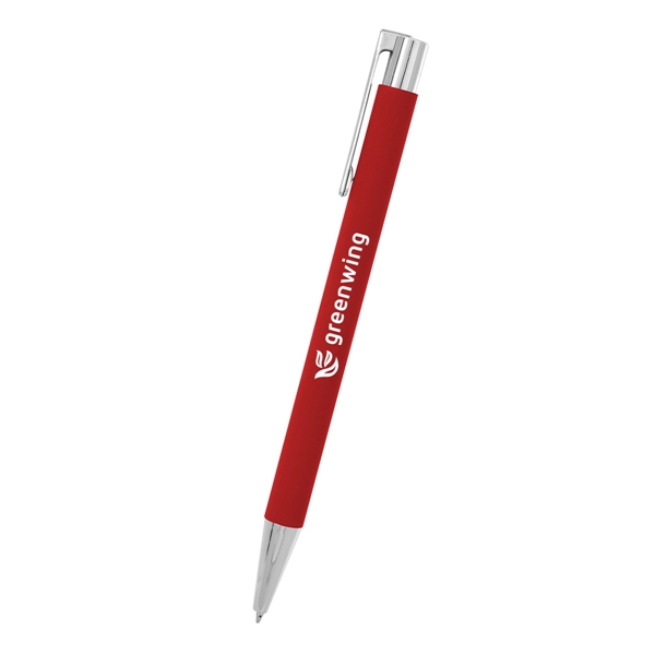 Plunger-action Beatrix pen with a rubberized aluminum body for taking notes... from ASI 61125 Hit Promotional Products / Hit®