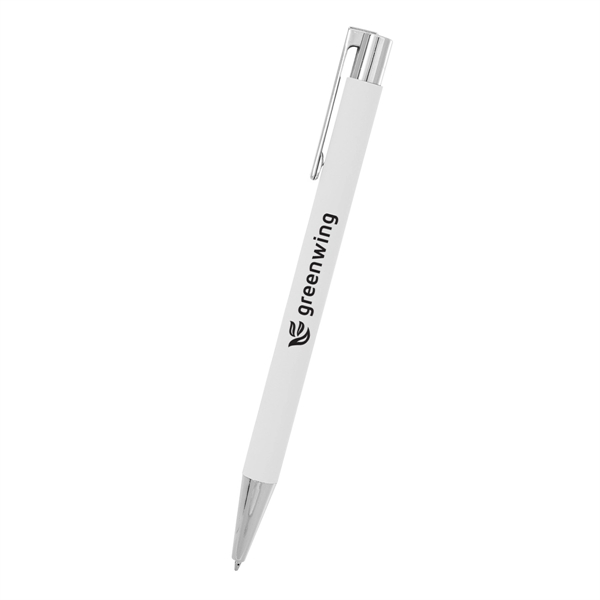 Plunger-action Beatrix pen with a rubberized aluminum body for taking notes... from ASI 61125 Hit Promotional Products / Hit®