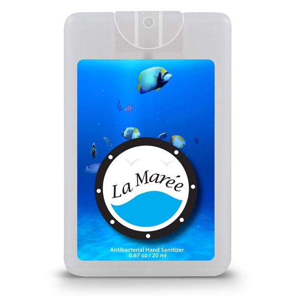 Credit card style antibacterial hand sanitizer spray with citrus scent.... from ASI 90807 Tekweld