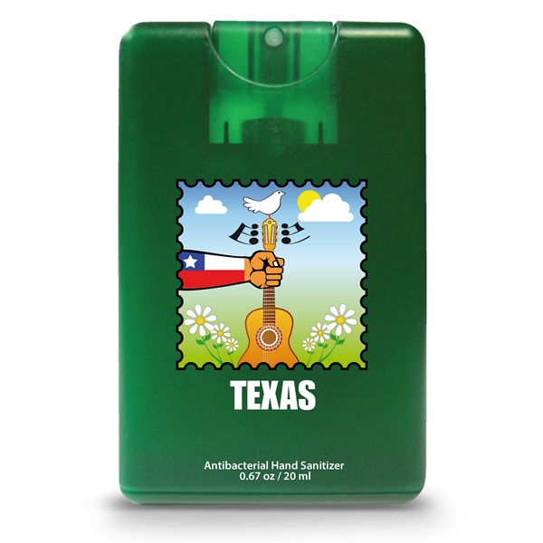 Credit card style antibacterial hand sanitizer spray with citrus scent.... from ASI 90807 Tekweld