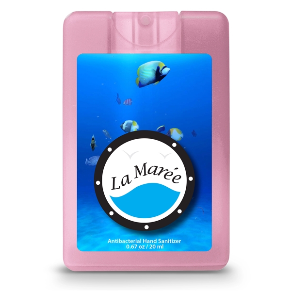 Credit card style antibacterial hand sanitizer spray with citrus scent.... from ASI 90807 Tekweld