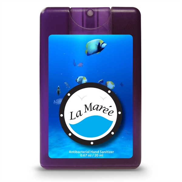 Credit card style antibacterial hand sanitizer spray with citrus scent.... from ASI 90807 Tekweld