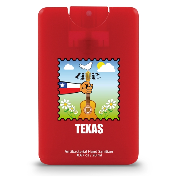 Credit card style antibacterial hand sanitizer spray with citrus scent.... from ASI 90807 Tekweld