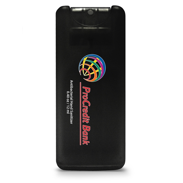 Mini credit card style antibacterial hand sanitizer spray, 0.40 oz/12 ml.... from ASI 90807 Tekweld