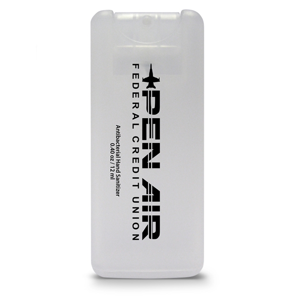 Mini credit card style antibacterial hand sanitizer spray, 0.40 oz/12 ml.... from ASI 90807 Tekweld