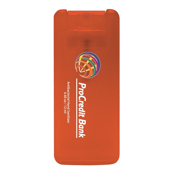 Mini credit card style antibacterial hand sanitizer spray, 0.40 oz/12 ml.... from ASI 90807 Tekweld