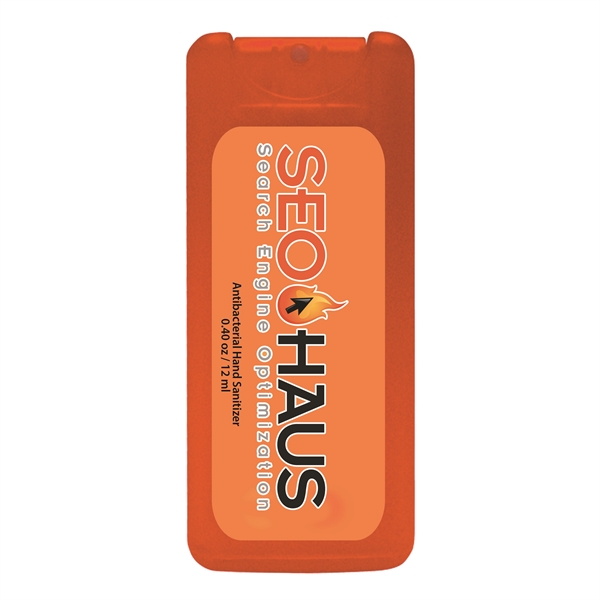 Mini credit card style antibacterial hand sanitizer spray, 0.40 oz/12 ml.... from ASI 90807 Tekweld