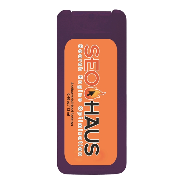 Mini credit card style antibacterial hand sanitizer spray, 0.40 oz/12 ml.... from ASI 90807 Tekweld
