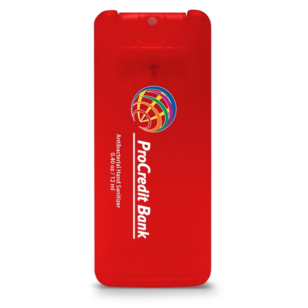 Mini credit card style antibacterial hand sanitizer spray, 0.40 oz/12 ml.... from ASI 90807 Tekweld