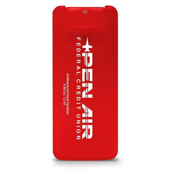 Mini credit card style antibacterial hand sanitizer spray, 0.40 oz/12 ml.... from ASI 90807 Tekweld