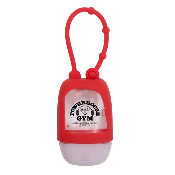 1 oz. travel bottle of hand sanitizer with a silicone strap... from ASI 90807 Tekweld