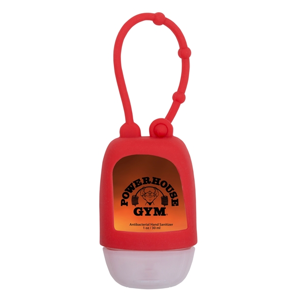 1 oz. travel bottle of hand sanitizer with a silicone strap... from ASI 90807 Tekweld