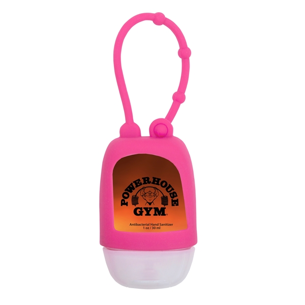 1 oz. travel bottle of hand sanitizer with a silicone strap... from ASI 90807 Tekweld