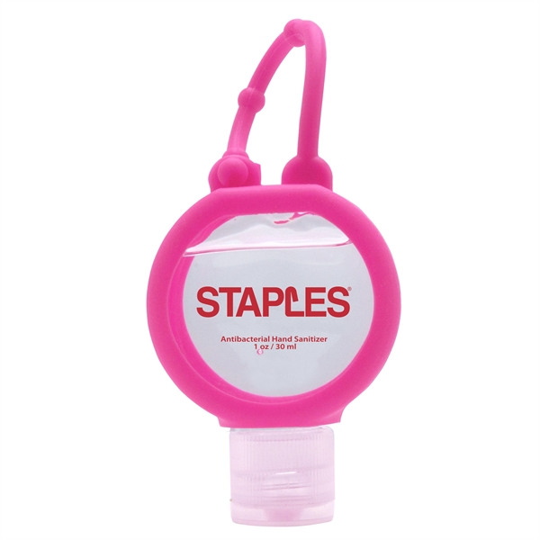 1 oz. round bottle of clear, citrus-scented hand sanitizer with an... from ASI 90807 Tekweld