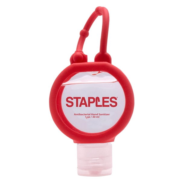 1 oz. round bottle of clear, citrus-scented hand sanitizer with an... from ASI 90807 Tekweld