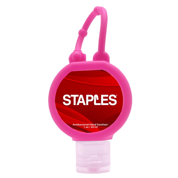 1 oz. round bottle of clear, citrus-scented hand sanitizer with an... from ASI 90807 Tekweld