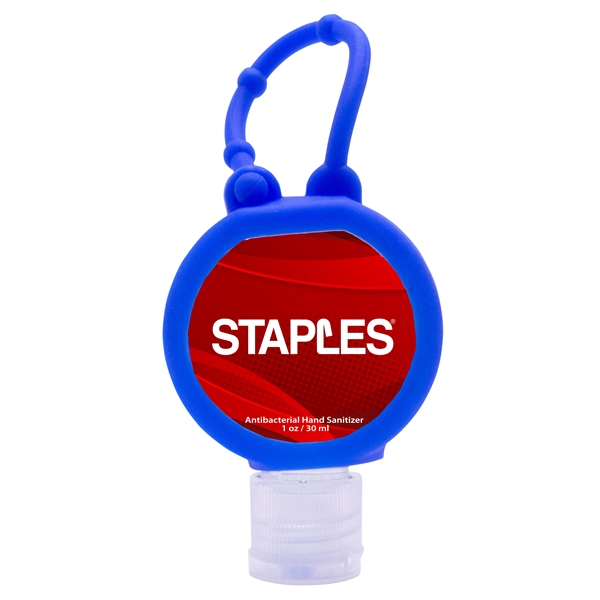 1 oz. round bottle of clear, citrus-scented hand sanitizer with an... from ASI 90807 Tekweld