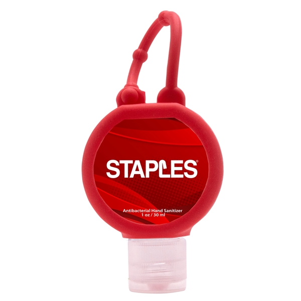 1 oz. round bottle of clear, citrus-scented hand sanitizer with an... from ASI 90807 Tekweld