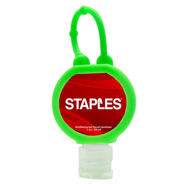 1 oz. round bottle of clear, citrus-scented hand sanitizer with an... from ASI 90807 Tekweld