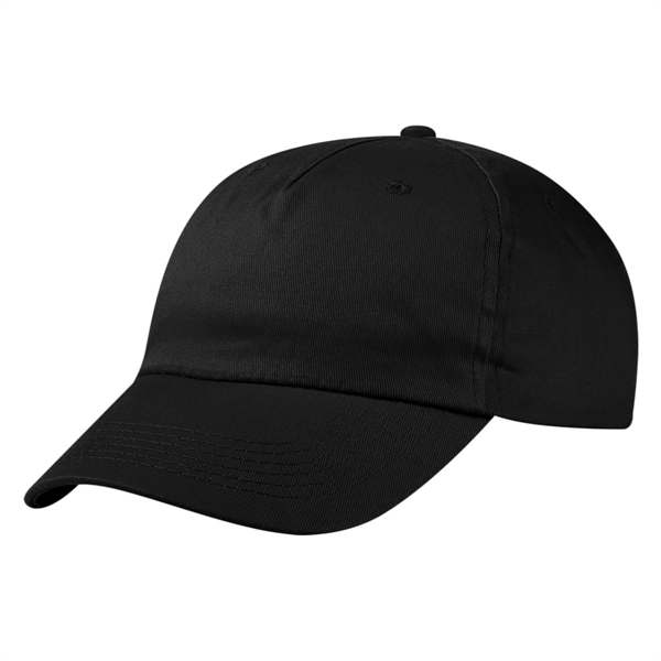 100% Cotton Twill Cap, 5 Panel, Medium Profile, Unstructured Crown &... from ASI 61125 Hit Promotional Products / Hit®