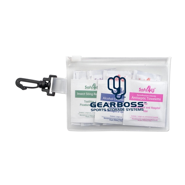First Aid in Zip Close Pouch with Carabiner and one color... from ASI 98360 WOWLine / WOWLine®