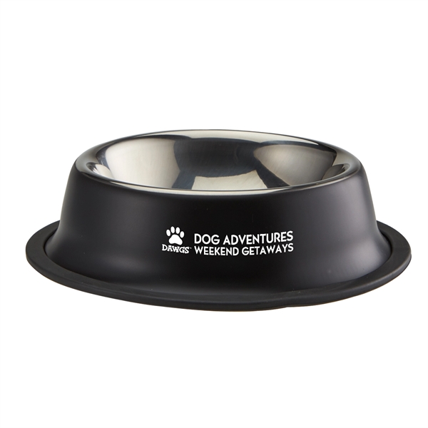 Stainless steel medium sized pet bowl that holds 12 ounces of... from ASI 52840 Evans Manufacturing