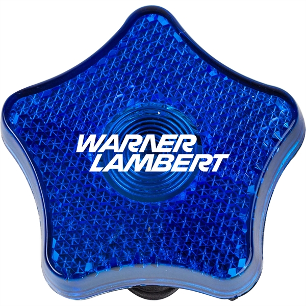 Star flashing light with clip on back and on/off button.... from ASI 54100 Fields Manufacturing Inc / TargetLine®